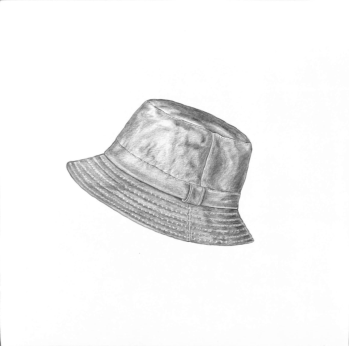"Wax Cotton Bush Hat" Graphite Drawing