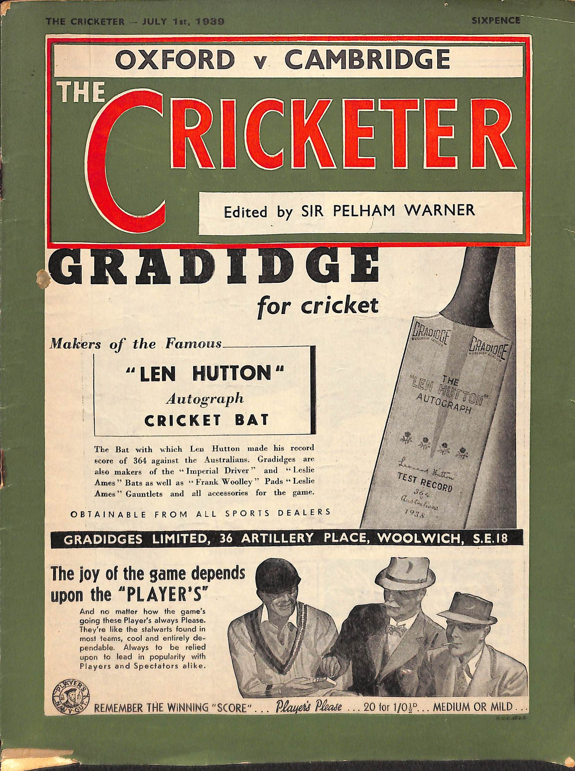 The Cricketer - July 1st, 1939
