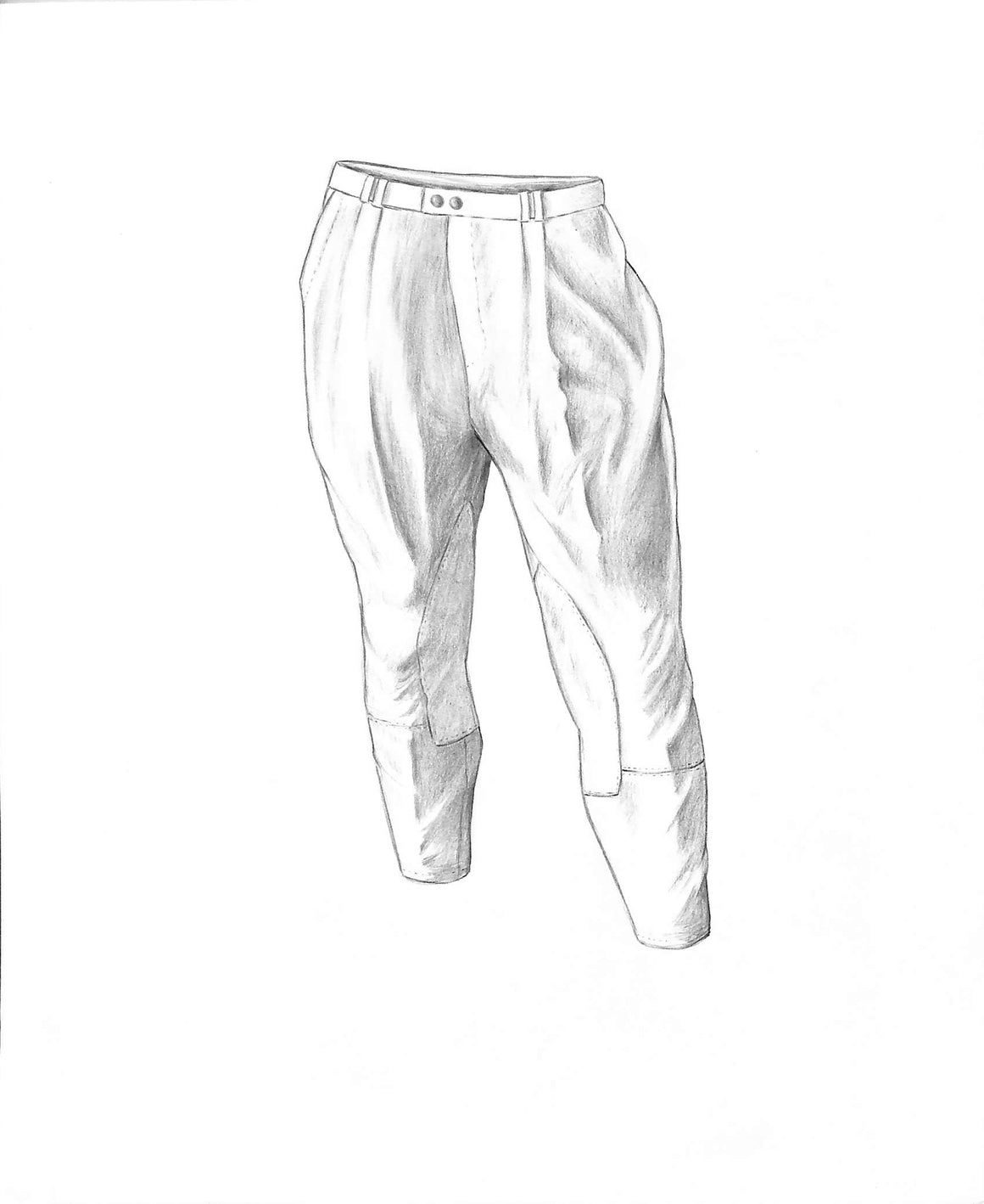 Men's Tally Ho Britches Graphite Drawing