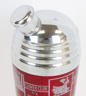 "Art Deco 8 Recipes Cocktail Shaker" (SOLD)
