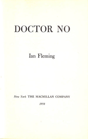 "Dr. No" 1958 US 1st Edition