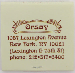 "Orsay Restaurant Notebook" (SOLD)
