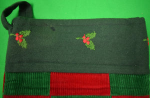 The Andover Shop Patchwork Red/ Green Corduroy Xmas Stocking (SOLD)