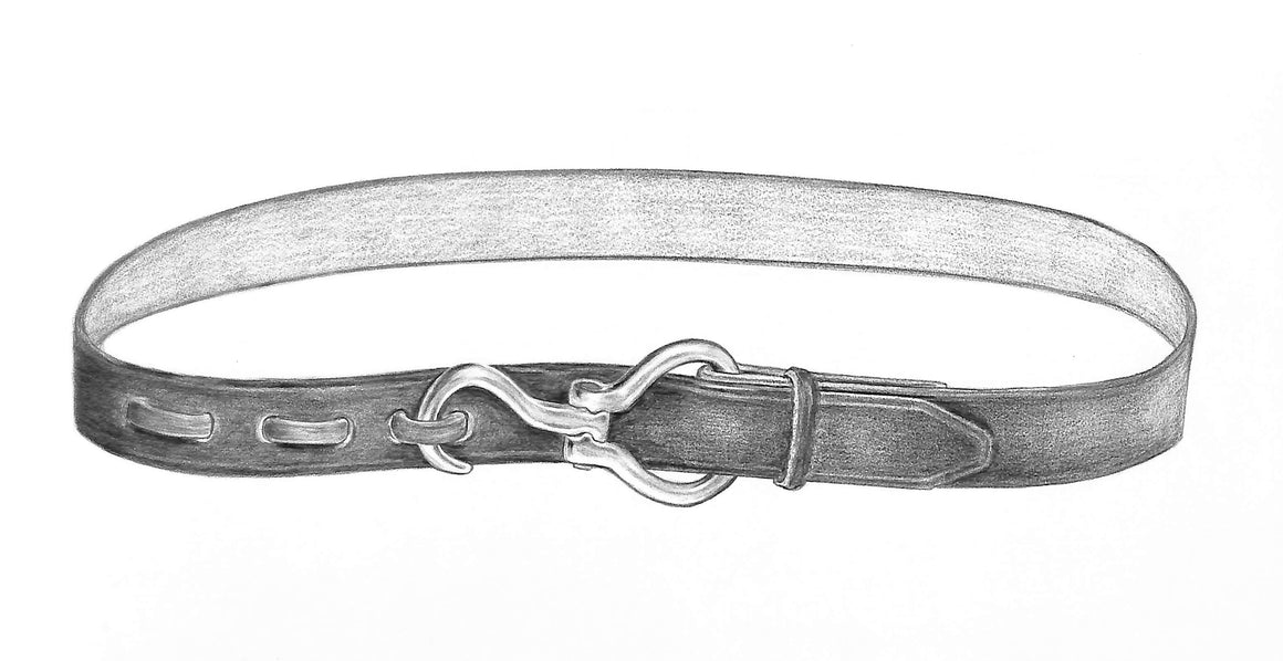 Hoof Pick Belt Graphite Drawing