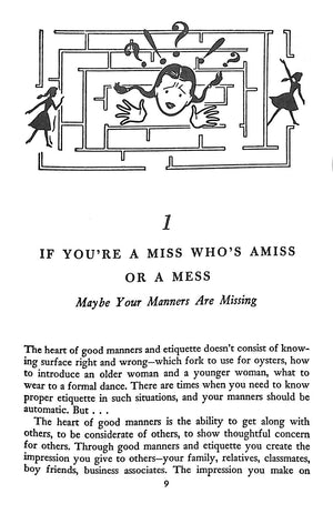 "She-Manners: The Teen Girl's Book Of Etiquette" 1965 LOEB, Robert H. Jr.