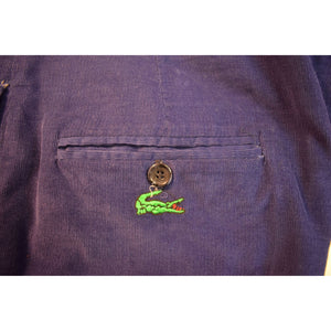 "O'Connell's Pinwale Royal Blue Cords w/ Embroidered Alligators" Sz 40 (SOLD)