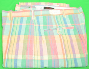 "O'Connell's GT India Pastel Madras Trousers" Sz: 31 (New w/ OLC Tag)