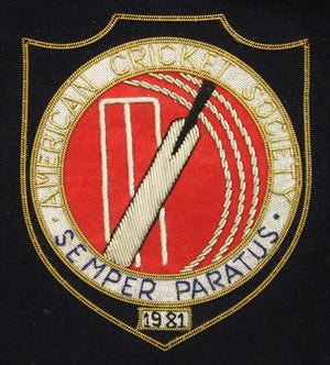 "American Cricket Society Semper Paratus 1981 Bullion Blazer Badge"
