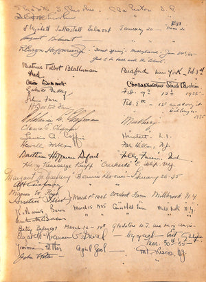 "White House: December 25, 1933 Guest Book" 1933