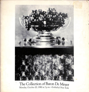 The Collection Of Baron De Meyer - October 20, 1980