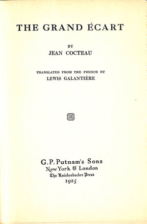 "The Grand Ecart" 1925 COCTEAU, Jean