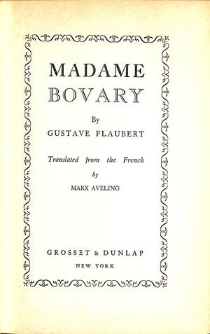 "Madame Bovary" 1934 FLAUBERT, Gustave