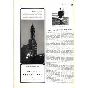 "Polo Magazine December, 1933" VISCHER, Peter [editor]