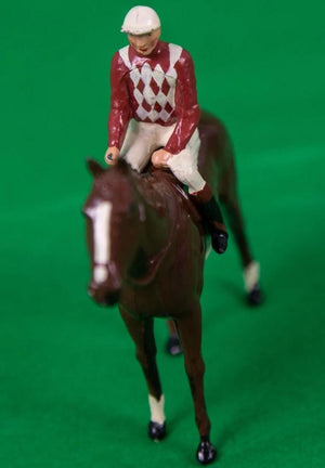 Britains Lead Jockey on Racehorse Made in England