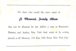 "John Perona's El Morocco Family Album" 1937 ZERBE, Jerome [photographs by]