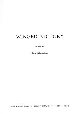 "Winged Victory" 1954 MACFARLANE, Claire