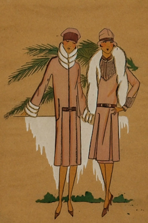 Fugative 1926 Fashion Pochoir