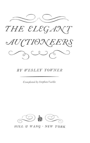 "The Elegant Auctioneers" 1970 TOWNER, Wesley