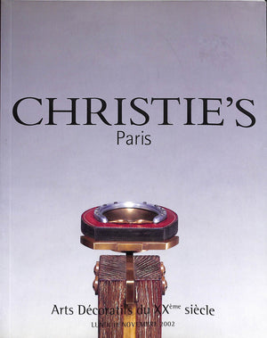 Arts Decoratifs Du XXeme Siecle - 18 Novembre 2002 Christie's Paris