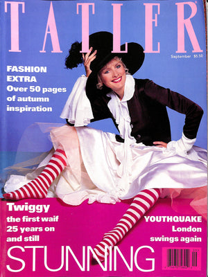 Tatler w/ Twiggy September 1993