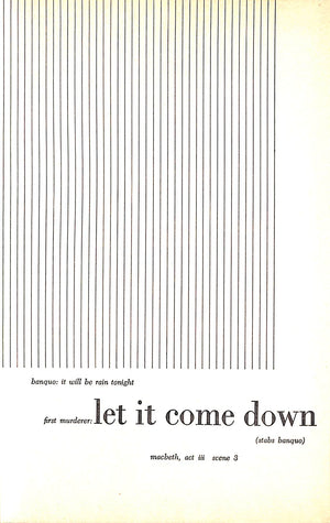 "Let It Come Down" 1952 BOWLES, Paul