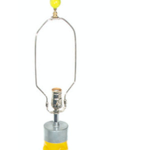 "Yellow c1960s Palm Beach Rope Twist Floor Lamp"
