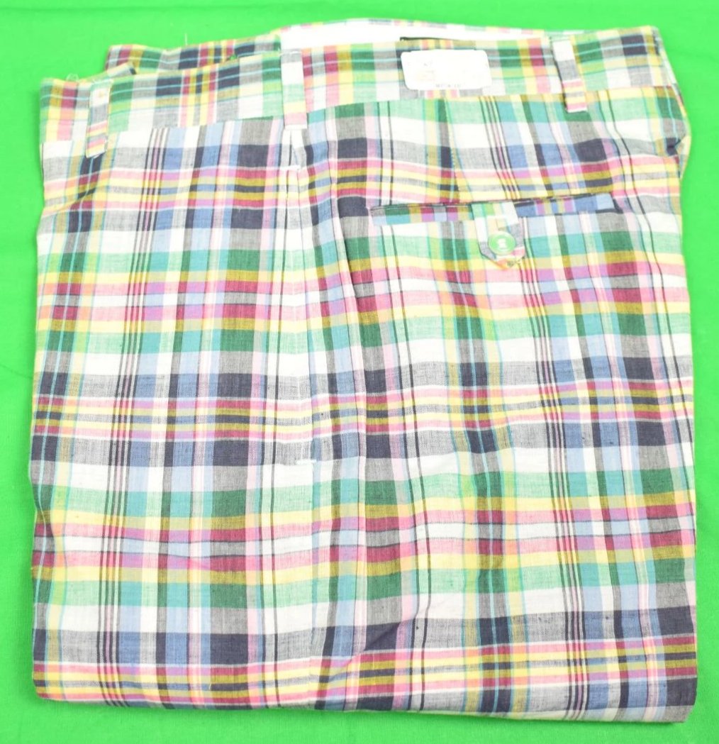 "O'Connell's GT India Madras Trousers Sz: 31"W (New w/ OLC Tag)