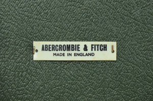 "Abercrombie & Fitch English Wicker w/ Green-Liner Picnic Hamper"