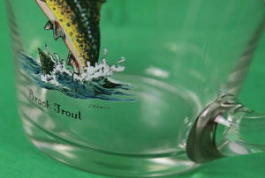 "Hand-Painted Leaping "Brook Trout" Pitcher Signed: Schaldach for Carwin"