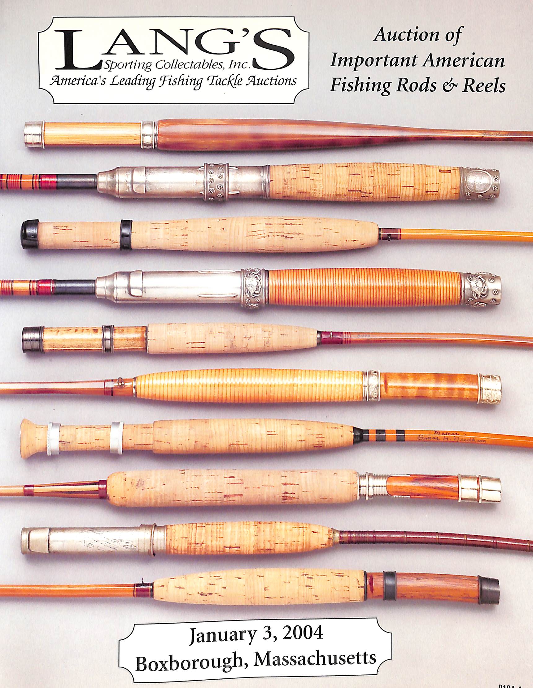 collectible fishing rods and reels Lang's Sporting Collectables: Auction Of Important American Fishing R