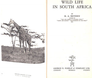 "Wild Life In South Africa" 1936 BRYDEN, H.A.