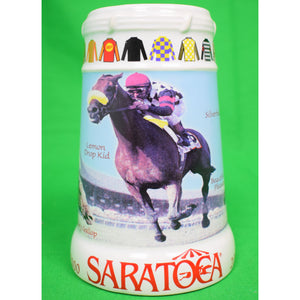 "Saratoga Springs 1999 NYRA Horse Racing Ceramic Mug"