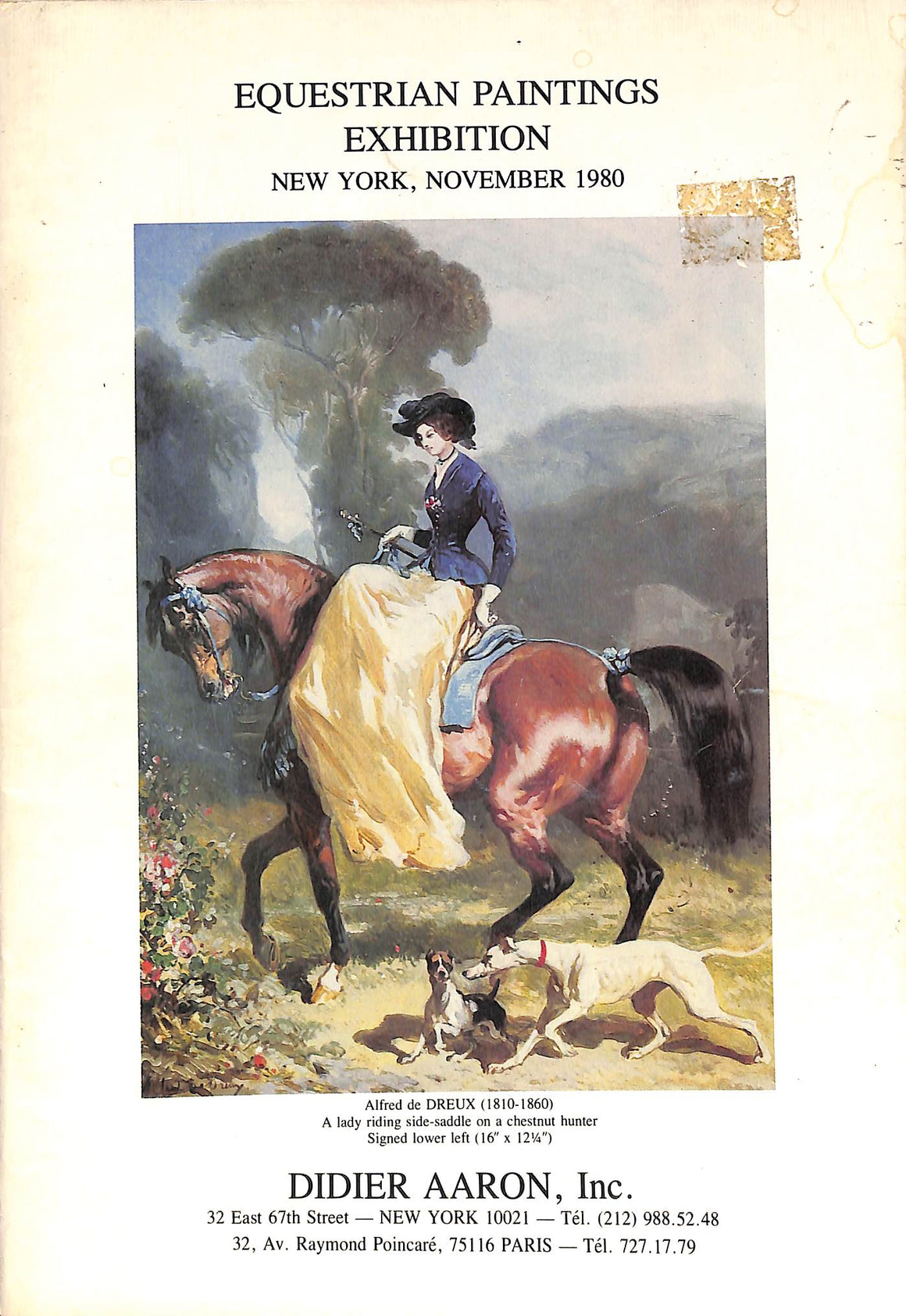 "Equestrian Paintings Exhibition - November 1980"