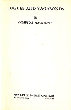 "Rogues And Vagabonds" 1927 MACKENZIE, Compton