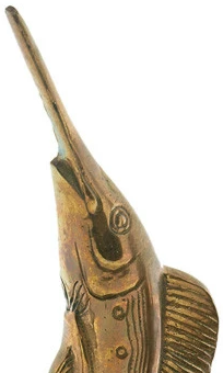 "Marlin" Brass Bookends (SOLD)