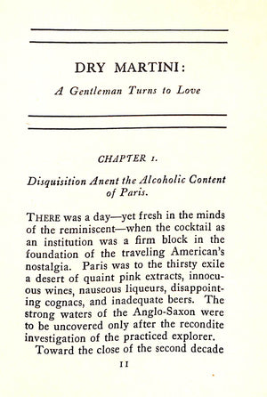 Dry Martini: A Gentleman Turns to Love by John Thomas