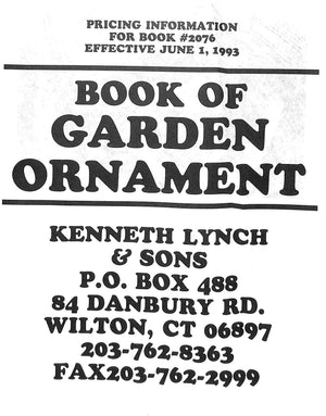 "Garden Ornament An Encyclopedia" 1974 LYNCH, Kenneth