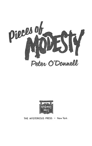 "Pieces Of Modesty" 1986 O'DONNELL, Peter