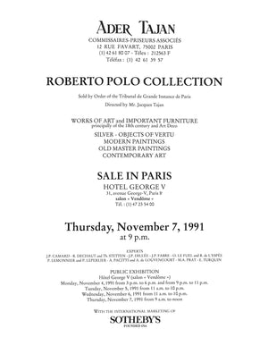 "Collection Roberto Polo" 1991