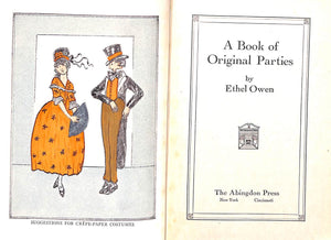 "A Book Of Original Parties" 1926 OWEN, Ethel