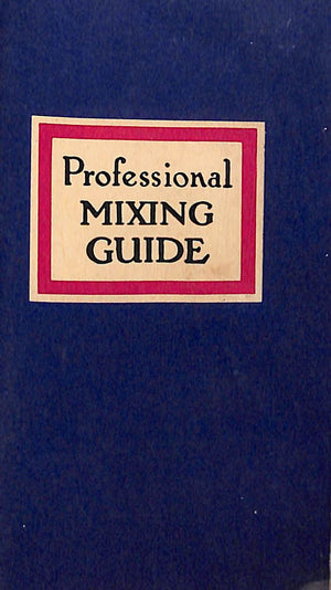 "Professional Mixing Guide" 1969