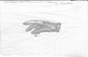 Eastern Leather Spandex (Brown) Glove 2002 Graphite Drawing
