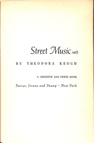 "Street Music" 1951 KEOGH, Theodora