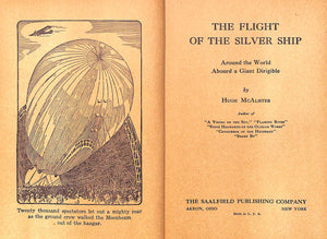"The Flight Of The Silver Ship" 1930 MCALISTER, Hugh