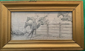 Third Fence, Maryland Hunt Cup, 1929' Print by Paul Desmond Brown (1893-1958) (SOLD)