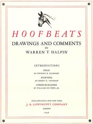 "Hoofbeats" 1938 HALPIN, Warren T.