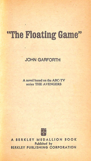"The Avengers The Floating Game #1 Signed By Patrick Macnee" 1967 GARFORTH, John