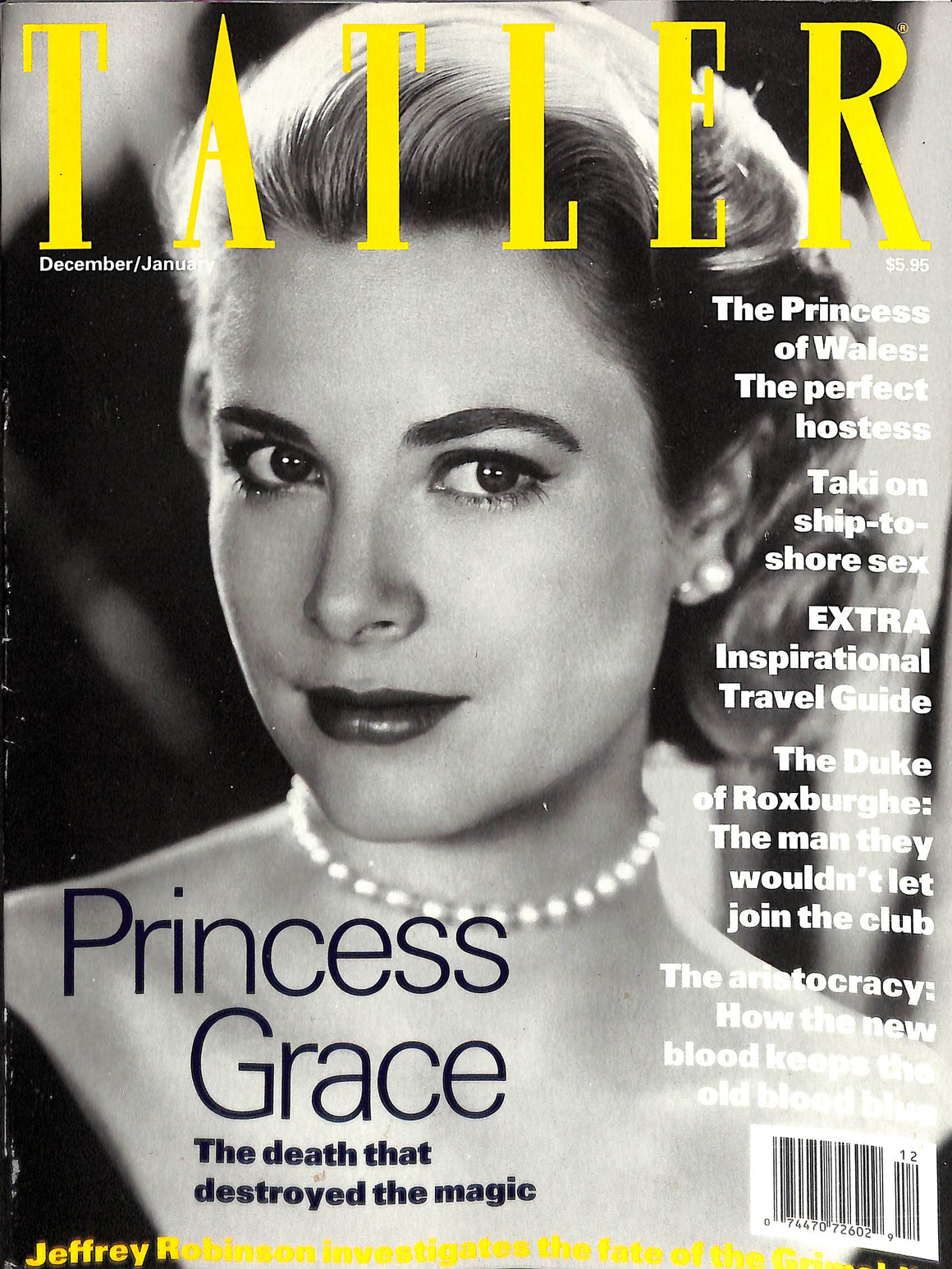 Tatler w/ Princess Grace December 1991/ January 1992