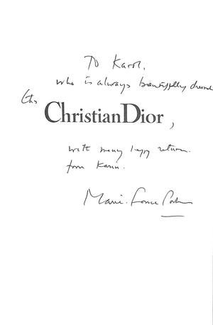 "Christian Dior The Man Who Made The World Look New" 1996 POCHNA, Marie-France (INSCRIBED)