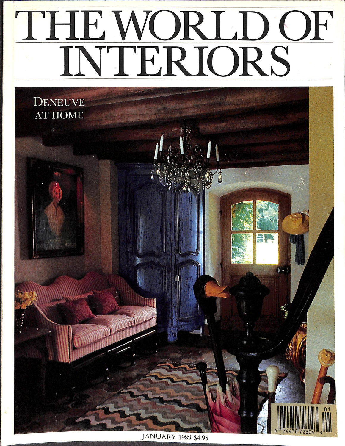 'The World of Interiors: Deneuve at Home January 1989' (SOLD)